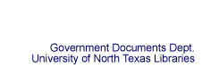 Government Documents Department, Univeristy of North Texas Libraries
 (1653 bytes)