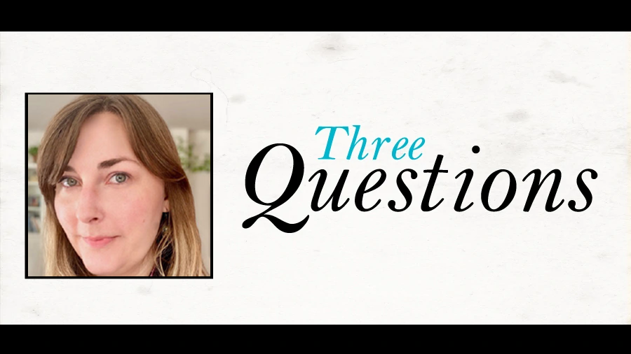 photograph of Ashley Williams; Three Questions