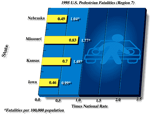 1995 U.S. Pedestrian Fatality Rates