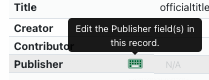 Screenshot of the field-edit button with hover text