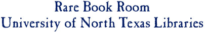 Rare Book Room - University of North Texas Libraries